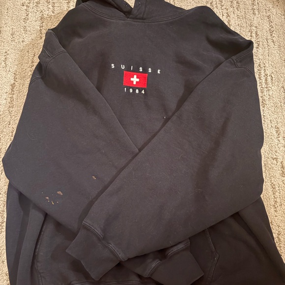 Brandy Melville Tops - Brandy Melville Black Suisse 1994 Sweatshirt